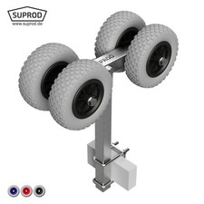 4er Sliprollen Slipwagen Sliphilfe Bootstrailer PU-Reifen RKSPUR-4-PU Ø 200 mm