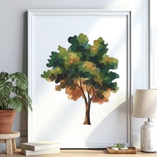 Baum Wald v3 Schablone Malen