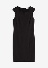 Kleid Gr. 48 Schwarz Damenkleid Etuikleid Abendkleid Neu*