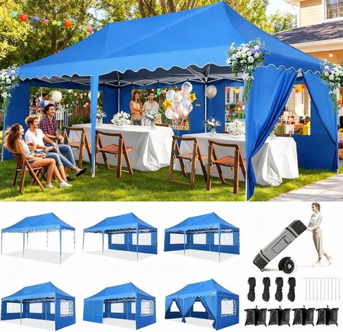 Faltpavillon 3x6m wasserdicht - 3x6m,