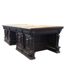 Antiker Partner-Schreibtisch