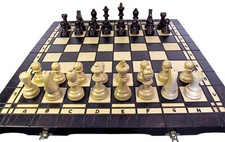 Schach, Schachspiel + Dame +