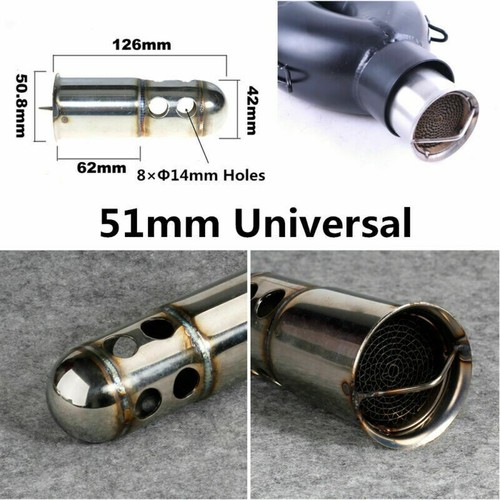 51mm motorrad auspuff - auspuff, dose