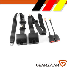 2x 3 Punkt Automatikgurt Sicherheitsgurt Universal Gurtpeitsche & E Prüfung