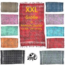 XXL Sarong in PREMIUM QUALITÄT + GRATIS SARONGSCHNALLE, Wickeltuch  Lungi Sari