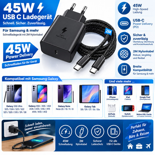 45w usb ladegerät für - 45w,