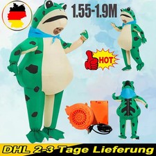 Aufblasbares Frosch kostüm für Erwachsene, lustiges Aufblasmaskottchen Halloween