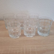 6 x Ingrid Glas Polka Dots Wasser Whisky 7,5 cm Durchmesser 10 cm hoch