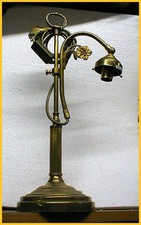 70 er Jahre Massiv Messing Lampe Jugendstil Tischlampe Rarität Alt  Lampe 5 Anja