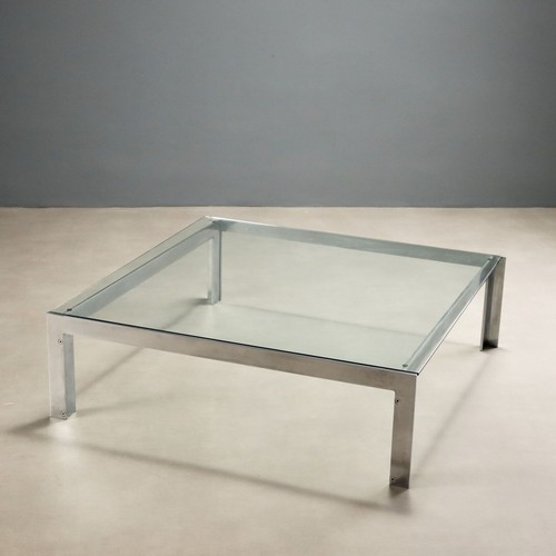 Vintage couchtisch metall glas - metall,