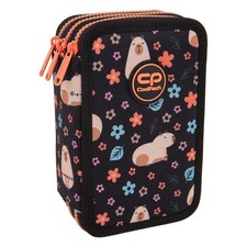 COOLPACK Jumper 3 Federmäppchen Kapibara – 3-fach – mit reichhaltiger Füllung