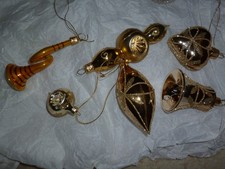 Antikes  Christbaumschmuck Sechs Stück  Lauscha