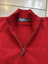 Herren Polo Ralph Lauren Pullover Rot 3XL