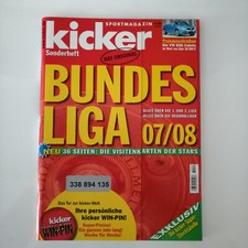 KICKER Sportmagazin - Sonderheft Bundesliga 07/08 - inkl Stecktabellen 1.-3.Liga