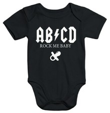 Kurzarm Baby Body ABCD Rock me