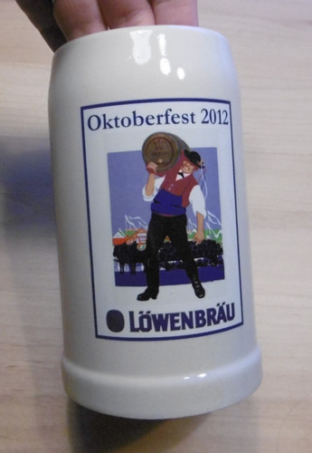 Keramik bierkrug mit henkel - keramik,