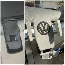 Silberner Handyadapter-Halter für  VW Passat B6 B7 Golf, cc