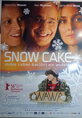 Filmplakat snow cake - filmplakat, a1