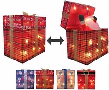 Deko Weihnachtsgeschenk beleuchtet Schneemann Weihnachtsmann Deko Weihachten