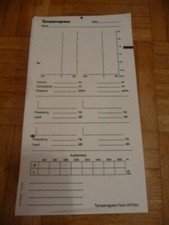 Tympanogramm-Vordrucke für verschiedene Tympanometer ca. 700 Blatt Neu