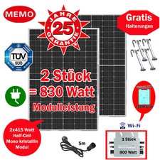 830 W /800  W Balkonkraftwerk