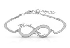 Unendlich Namensarmband 925