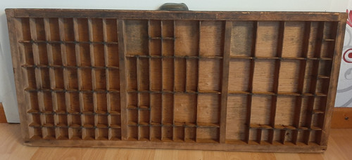 Alte druckerschublade holz - druckerschublade,