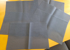 6x Tischset dunkelblau Platzdeckchen Platzmatte  abwaschbar Kunststoff gewebt