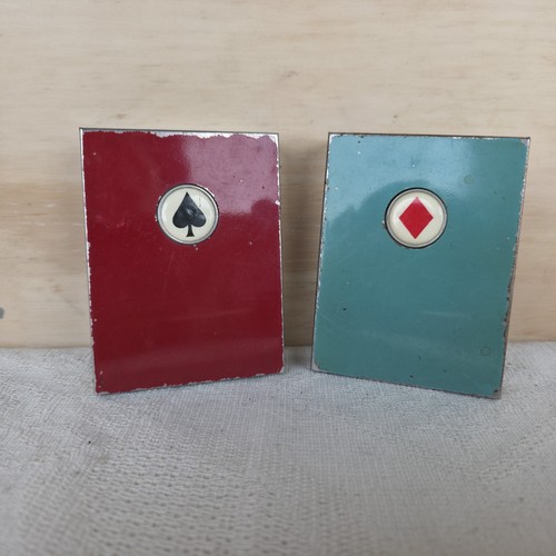 Vintage kartenetui metall - vintage, x