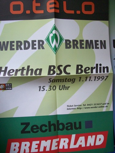Plakat werder bremen hertha - ,