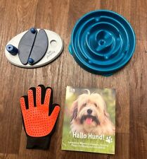 Hundezubehör Set, Antischling Napf , Activity Spiel, Hallo Hund Buch, Fellpflege