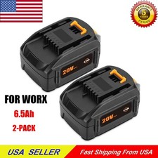 2PACK 6.5Ah For WORX 20V MAX