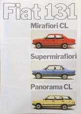 Fiat 131 MIRAFIORI CL und 131 SUPERMIRAFIORI und 131 PANORAMA Prospekt 04/1981