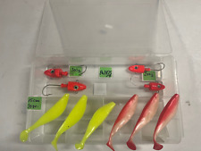 Lagerware Konvolut Gummiköder Gummifische Norwegen Jigköpfe Jigs in Box FK2875/5