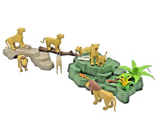 Playmobil Löwenrudel Löwen Gazelle Schlange Landschaft Tierpark Safari Zoo Tier