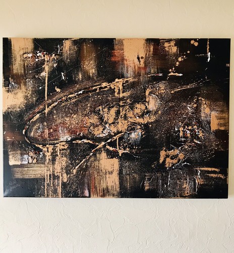 Abstraktes gemälde 100x60cm - gemälde,