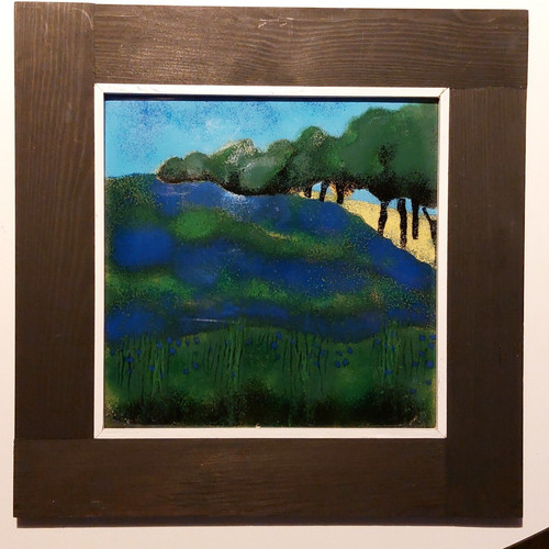 Renate wächter emaille bild - wächter,, emaille-
