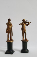 Alte Bronze Musiker Miniaturen