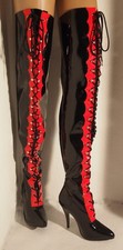 Pleaser Lack Overkneestiefel