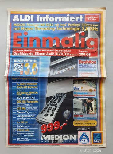 Alte werbung aldi 2004 - alte,
