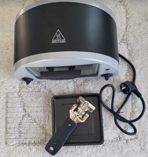 Raclette, Mini-Backofen, Quick Toaster, Metall, Silber- Schwarz lackiert