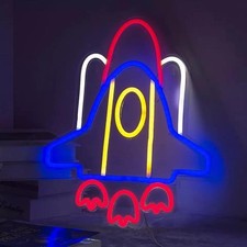 Neon LED Spaceshuttle Rakete