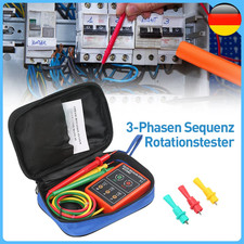 Tester SM852B 3 Phasen 60~600V Drehrichtungsanzeiger Drehstrom Phasenprüfer DE