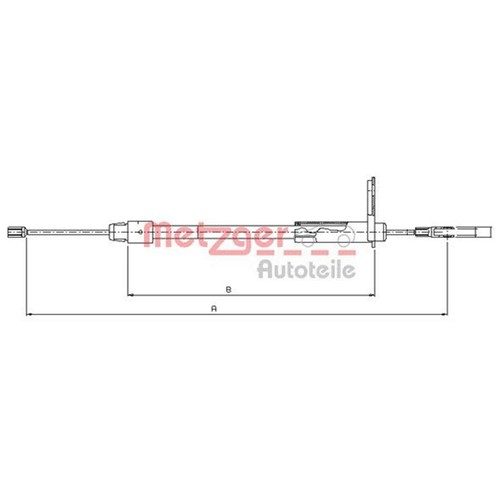 Metzger bremsseil hinten - metzger,