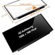 15,6" LED Display glossy passend für Fujitsu Lifebook A532 WXGA HD 1366x768