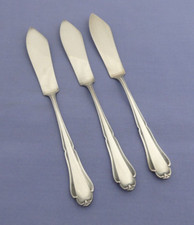 Wilkens Martin - Barbara - 3 Fischmesser - 90er Silber -mehr