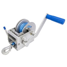 1000KG/2204LBS Handseilwinde Seilwinde 3 Gang mit 10M Drahtseil 10:1/5:1/3:1