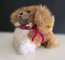 Steiff Hund Peky 4030/14  mi Knopf und Fahne - neuwertig 15cm Pekinese