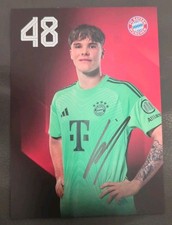 Leon Klanac handsignierte Autogrammkarte,autograph,DFB,FC Bayern,FCB,2025/26