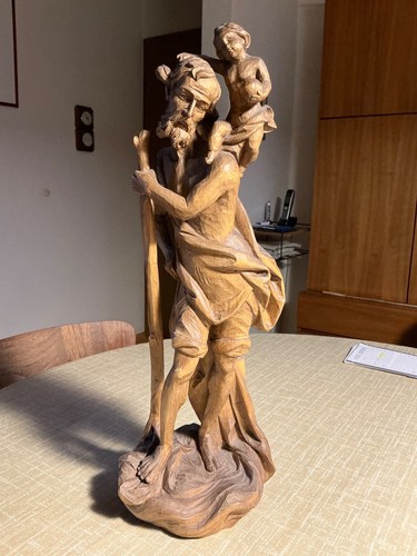 Holzfigur christopherus aus - "christopherus",